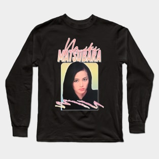 Miki Matsubara / Retro 80s Fan Art Design Long Sleeve T-Shirt